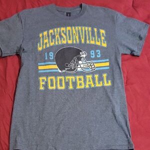 Jacksonville Football Heavy Cotton Gray T-Shirt